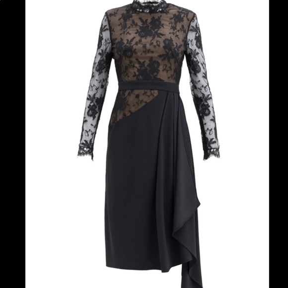 ALEXANDER MCQUEEN
Draped crepe and lace dress 38 - Picture 7 of 16